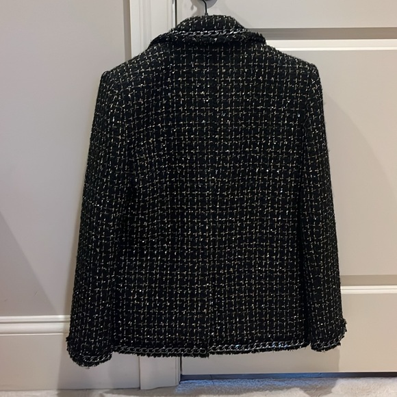 Alice & Olivia Black Tweed Jacket - Picture 5 of 7